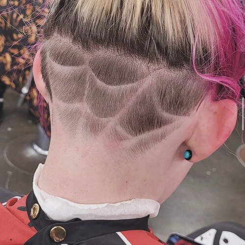 Freestyle design at Alfred's Barbershop