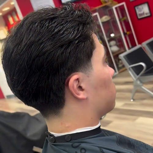 Side profile taper at Alfred's Barbershop